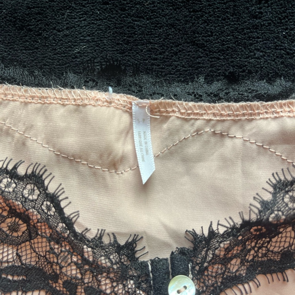 Charlotte Russe Night Top. Pink and black. Size S.